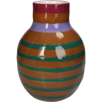Vase gestreift Dolomite multi 18x18x25cm