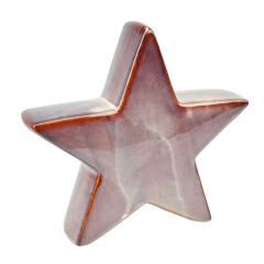 Stern Keramik rot 20x5x21,5cm