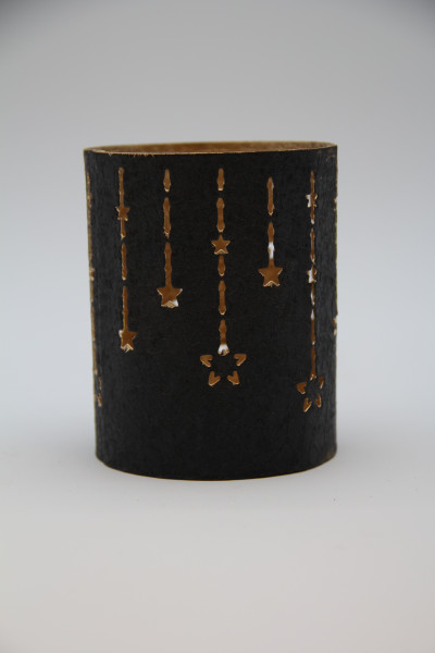 Votiv Metall schwarz/gold 8x10cm