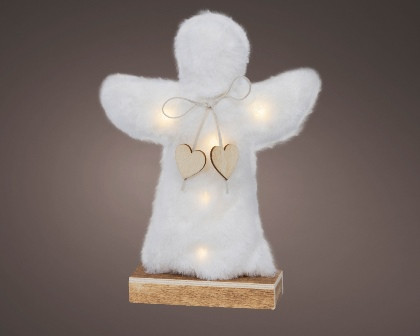 Micro LED Engel weiss warmes weiss 5x20x27cm