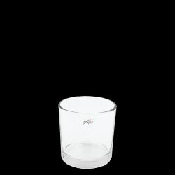 Topf POT L conical Glas klar 14x14cm