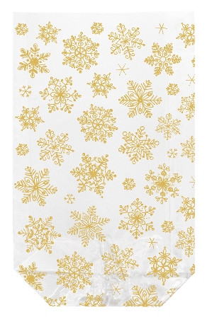 Klarsichtbeutel 14,5x23,5cm 10Stück Snow Crystals