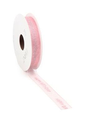 Band HAPPY BIRTHDAY 15mx15mm Fb.10 rose