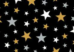 Geschenkpapier 2mx70cm Silent Night, schwarz