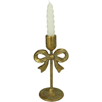 Kerzenständer Metall gold 10,5x8,5x20,5cm