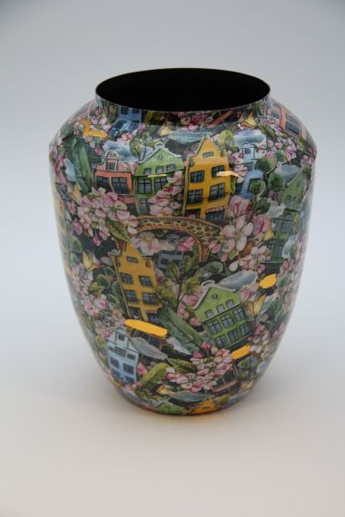Vase Metall multi 12x19x23cm