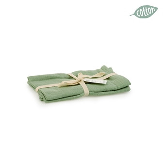 Serviette COTTON SLUB salbeigrün 2Stück