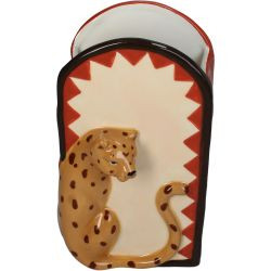 Vase Leopard Steinzeug multi 13,5x10,2x23,2cm