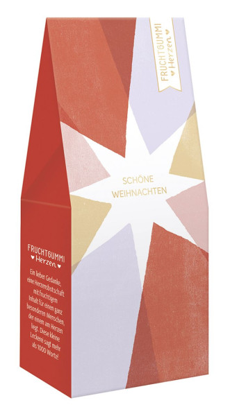 Fruchtgummi 70g Weihnachten Schöne Weihnachten Goldveredelung