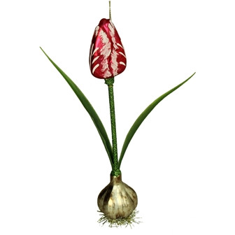 Hänger Tulpenzwiebel Glas multi 20,3cm