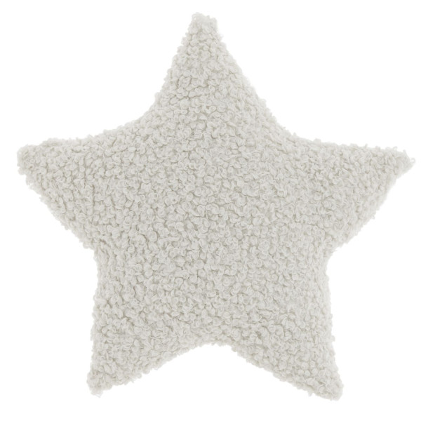 Kissen Curly star 40x40cm dove white