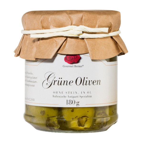Grüne Oliven ohne Stein 180g