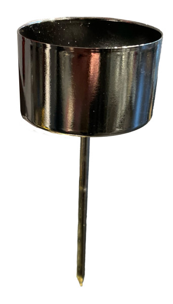 Teelichthalter anthrazit 4,1x9,5cm 4Stck.