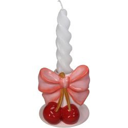 Kerzenhalter Steingut 9,3x8,8x9,2cm