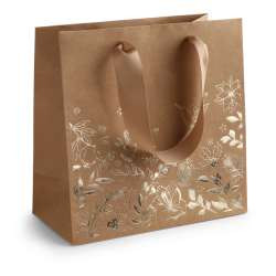 Papiertüte WINTER BLOOM 20x20x8cm natur