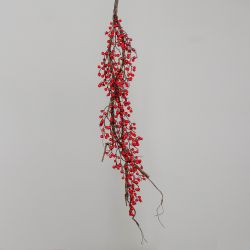 Girlande Beeren rot 128cm