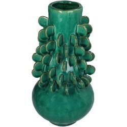 Vase Steingut Turquoise 16,5x16,5x32cm