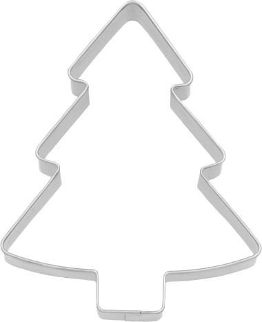 Ausstechform Tannenbaum 8cm, Edelstahl PG rot