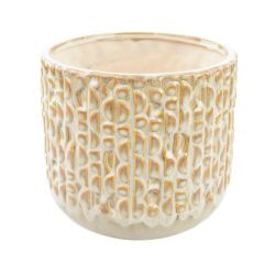 Topf Isa Steinzeug creme 15,5x17cm