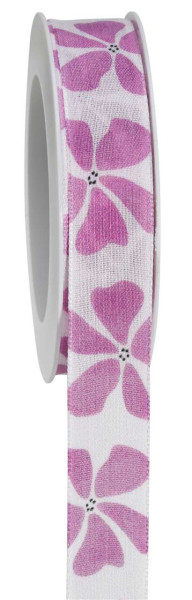 Band Flowery 25mmx18m pink