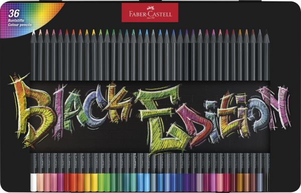 Faber-C. Buntstift Black Editi 36er Metalletui