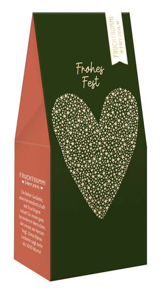 Fruchtgummi 70g Weihnachten Frohes Fest Goldveredelung