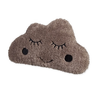 Kissen Wolke hell grau 46x30cm
