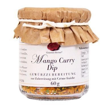 Dip Mango Curry Glas 60g