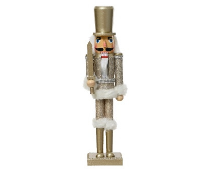 Nussknacker Pinienholz champagner 9x7x38cm