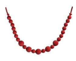 Girlande rot Polyester samt 150x8cm