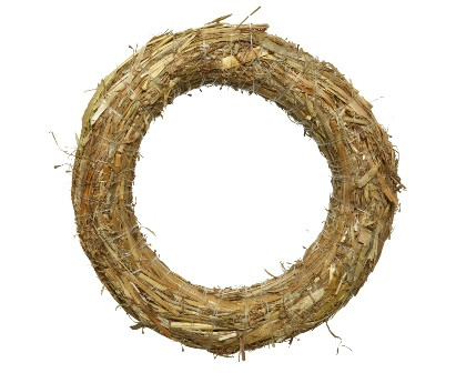 Strohkranz natur 15x3,5cm