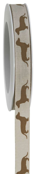 Band Funny Dogs 15mmx18m hellbraun