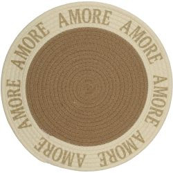 Platzset Amore Polyester beige 38x38x0,6cm