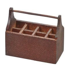 Werkzeugbox braun 4,6 x 2,4 x 4cm