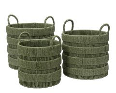 Korb grün 33x30cm