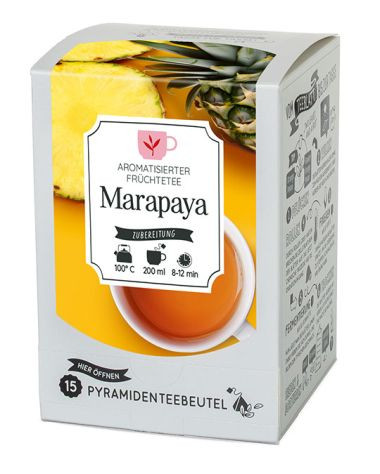 Pyramidenbeutelbox Marapaya Arom. Früchtetee 15 Btl.