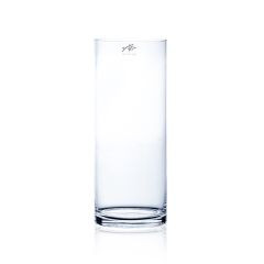 Vase zylindrisch Glas klar 30x12cm