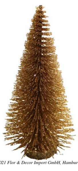 Tannenbaum glitter gold 20cm