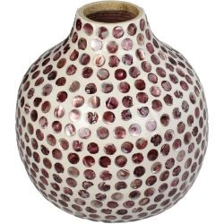 Vase Capiz Burgundy 20x20x20cm