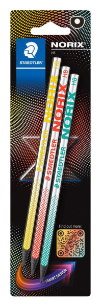 Bleistift NORIX HB x3 BK