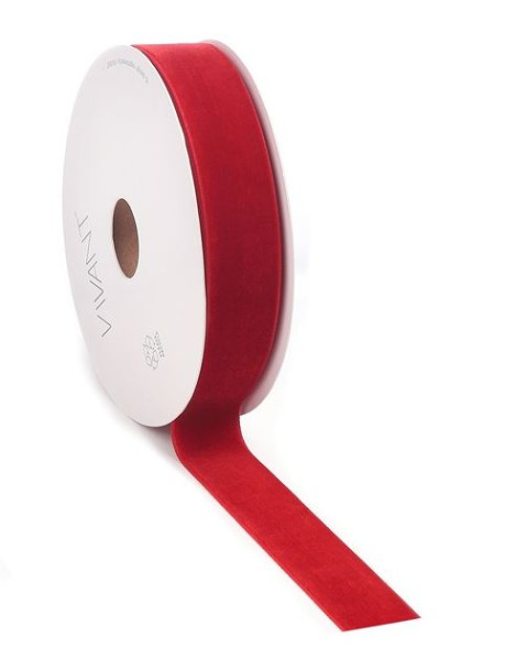 Band VELVETY 20mx9mm Fb.21 warm red