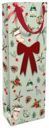 Tasche 12x36x8cm Festive Decoration, sage