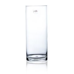 Vase zylindrisch Glas klar 30x12cm