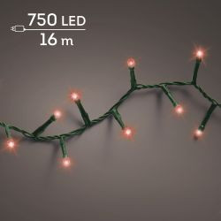 LED Lichterkette Compact Beleuchtung Outdoor 1600cm 750LED