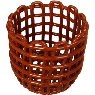Schale Dolomite braun 15x15x13,5cm