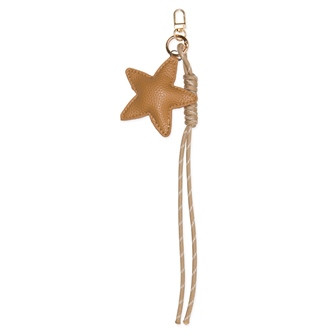 Taschenanhänger Stern natur