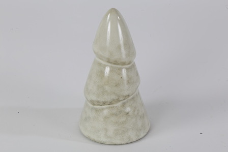 Baum Keramik creme 6x11,5cm