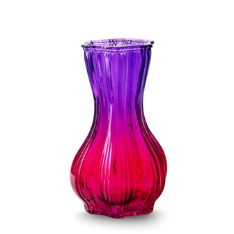 Vase Glas lila fuchsia 20x11,5cm