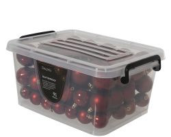 Kugeln in Box weinrot Polystyren 6cm