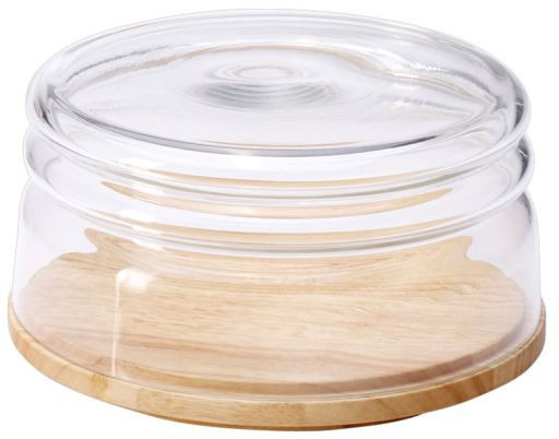 Käseglocke flach, 2-tlg. Ø 20,5 x H 11cm